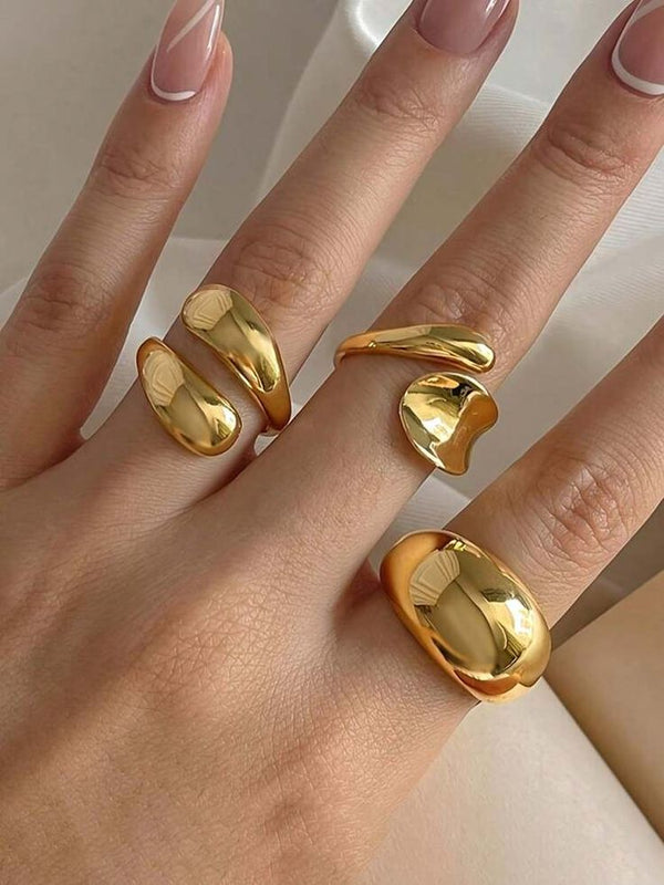 metallic ring set