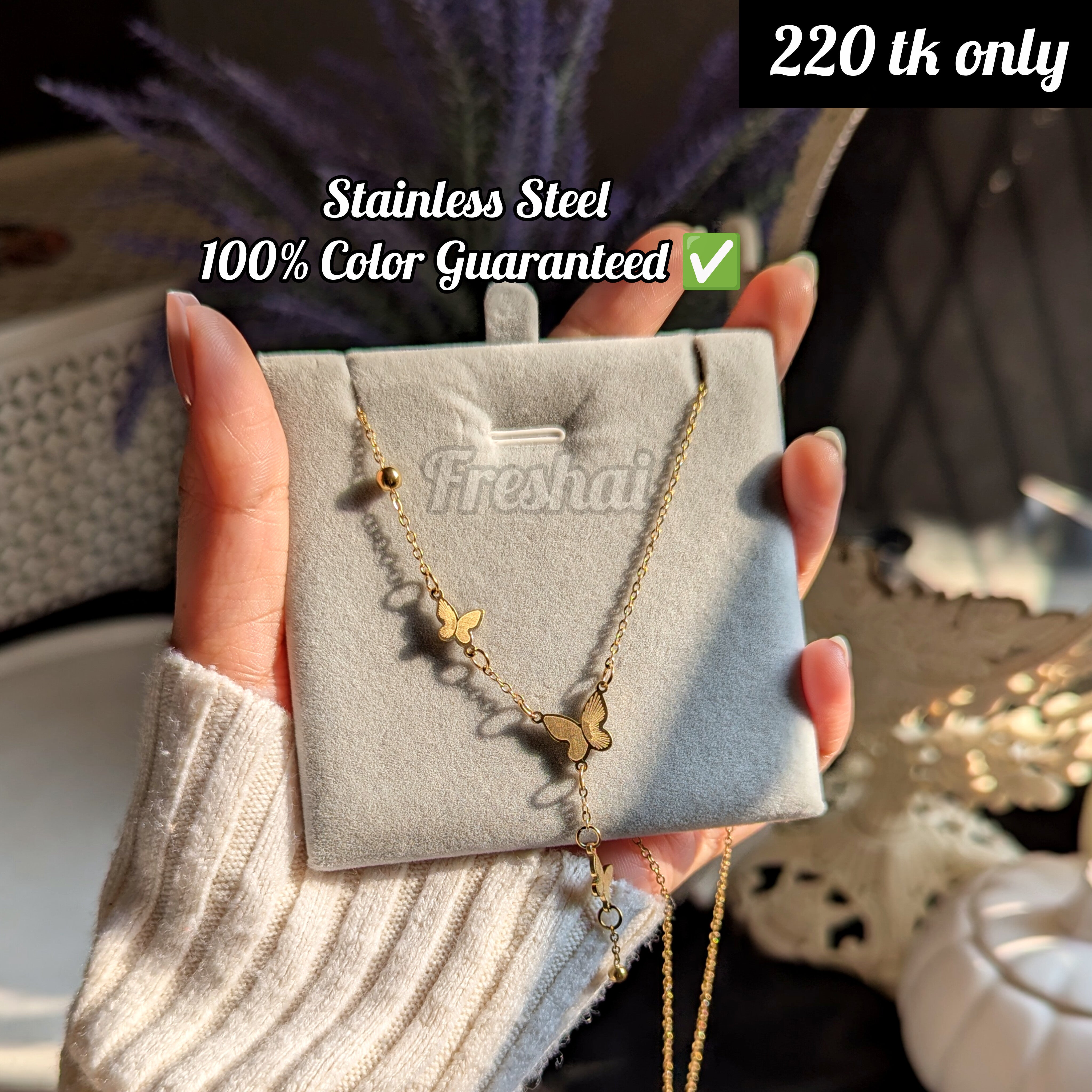 Gold Butterfly Layer Pendant