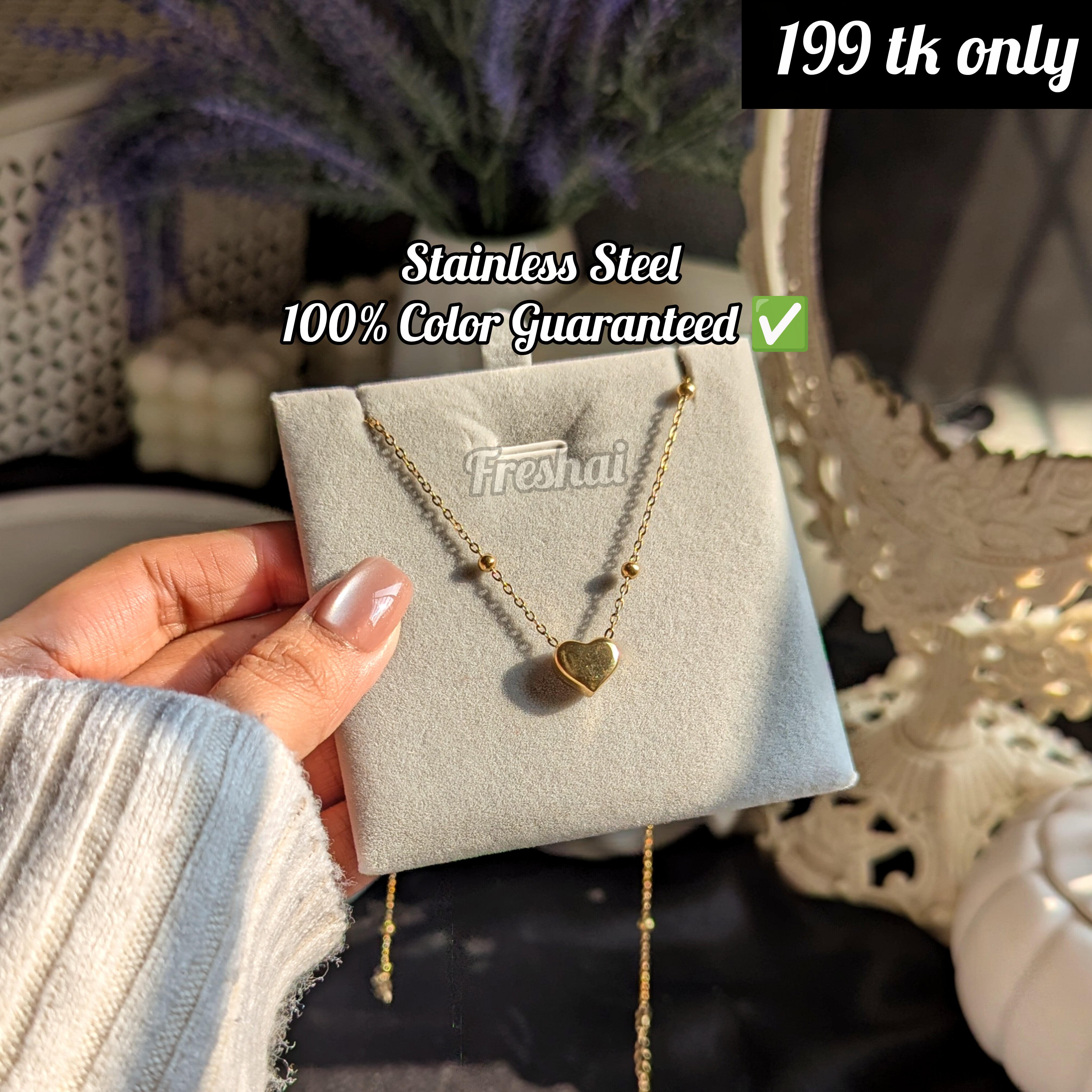 Gold Small Heart Pendant