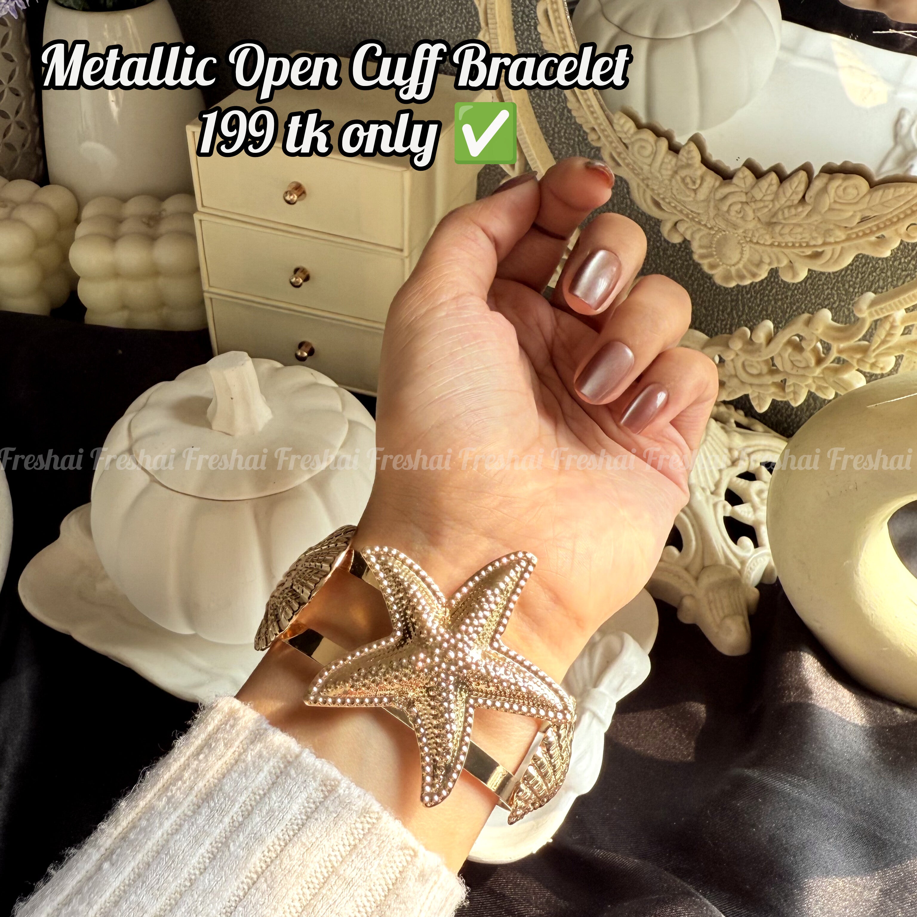 Starfish Cuff Bracelet