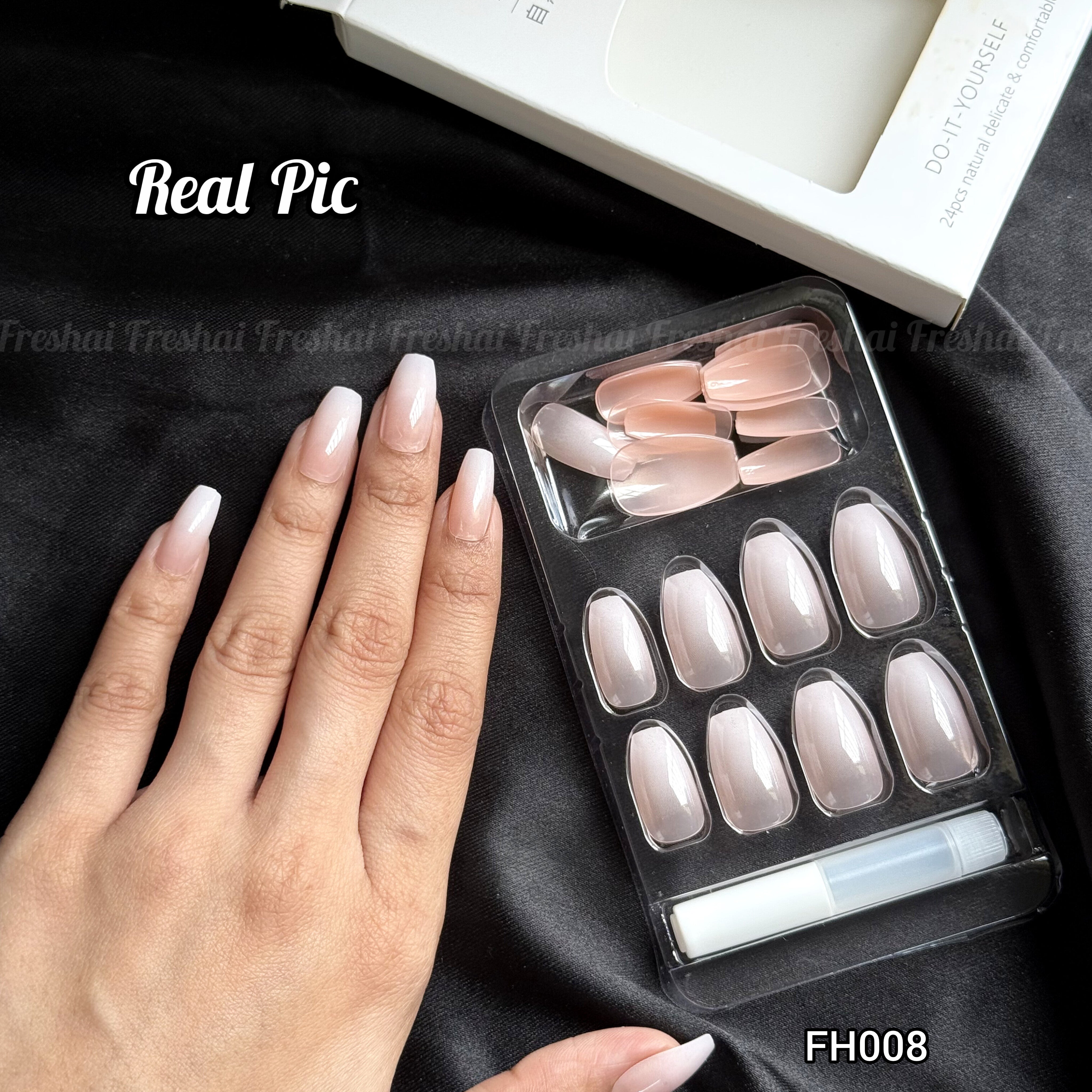 Short Ombre Press On Nails