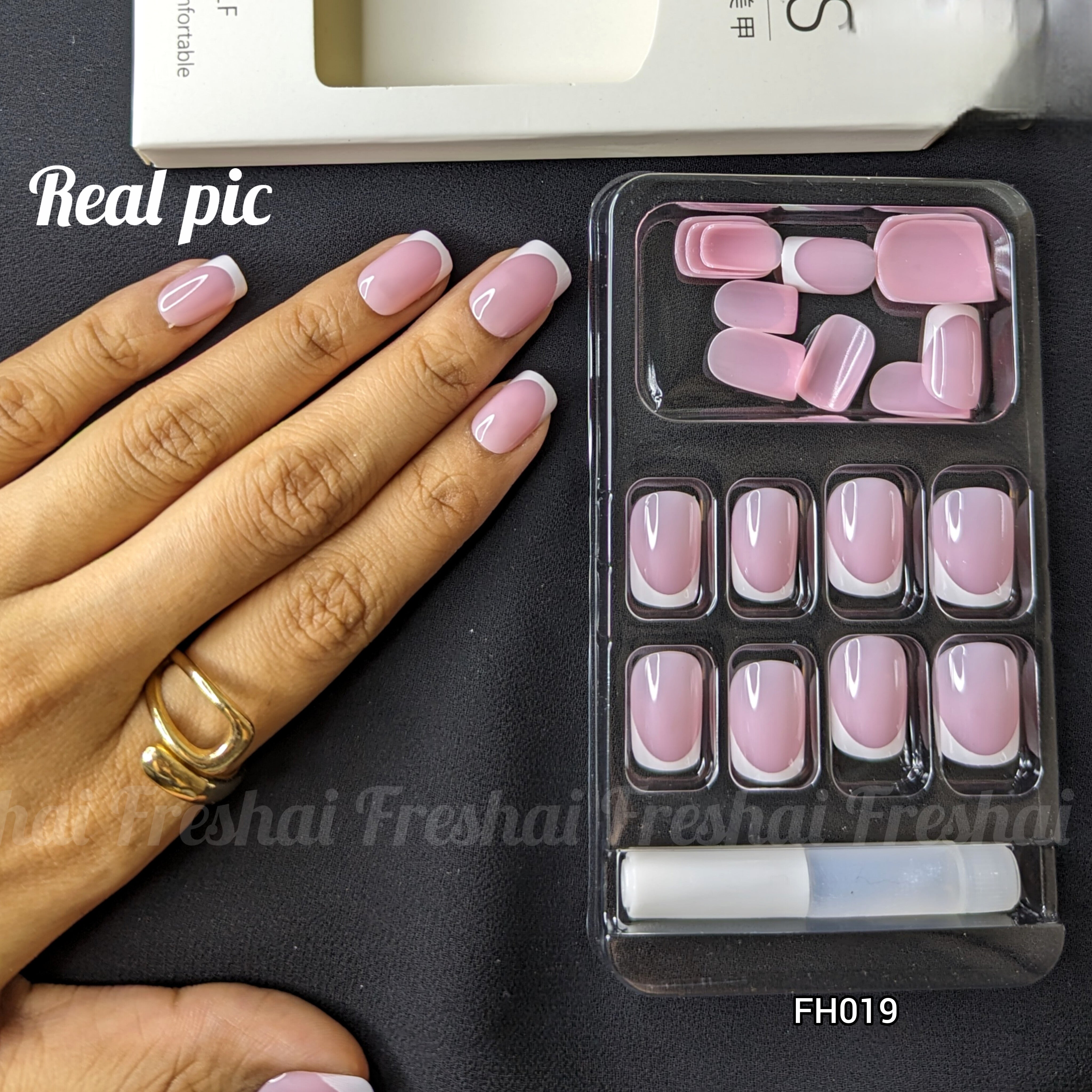 Simple French Press On Nails