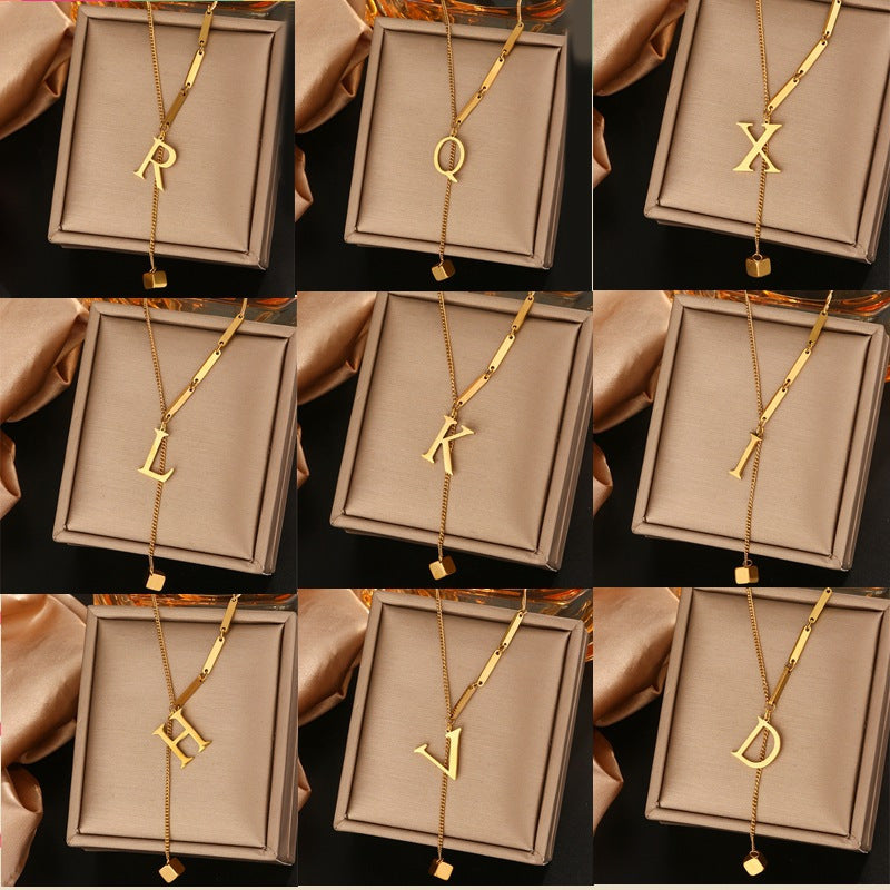 Color Guaranteed Letter Pendant