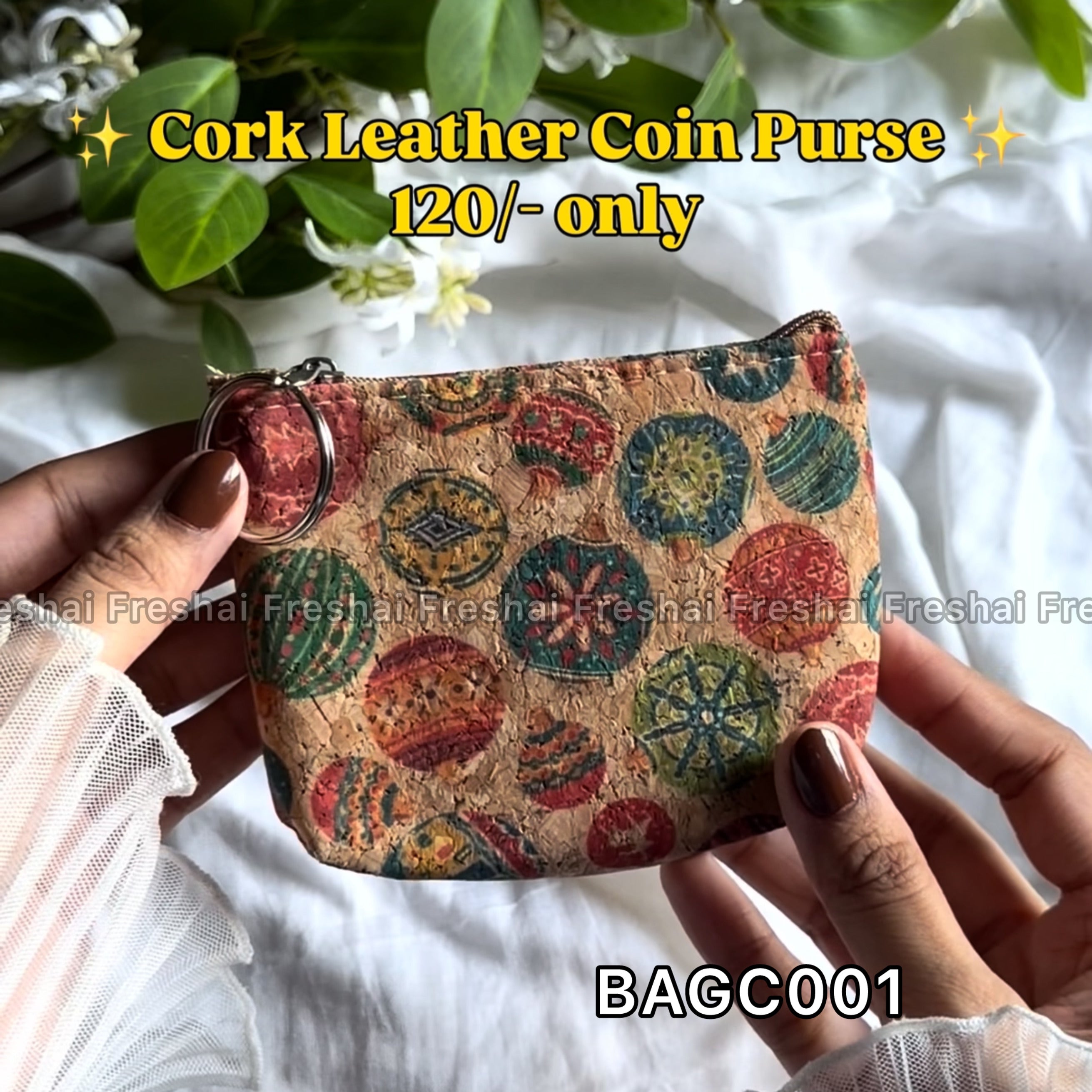 Paracute Cork Leather Coin Purse