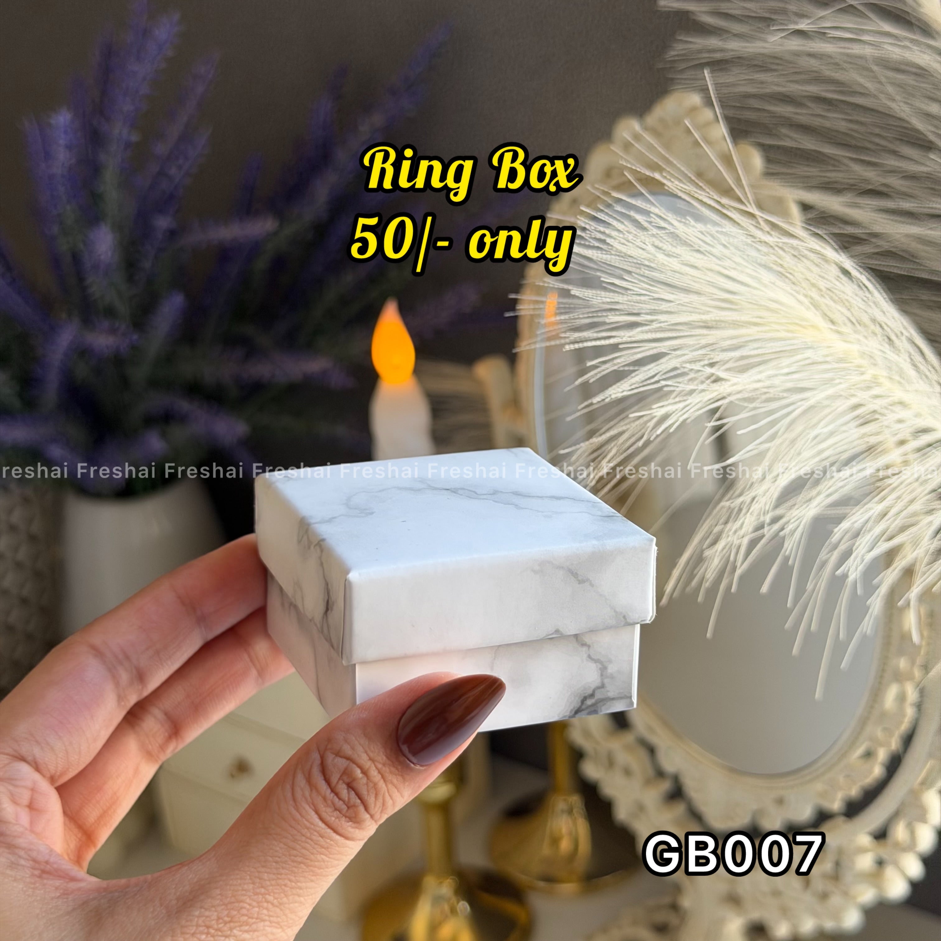 Marble Mini Ring Gift Box