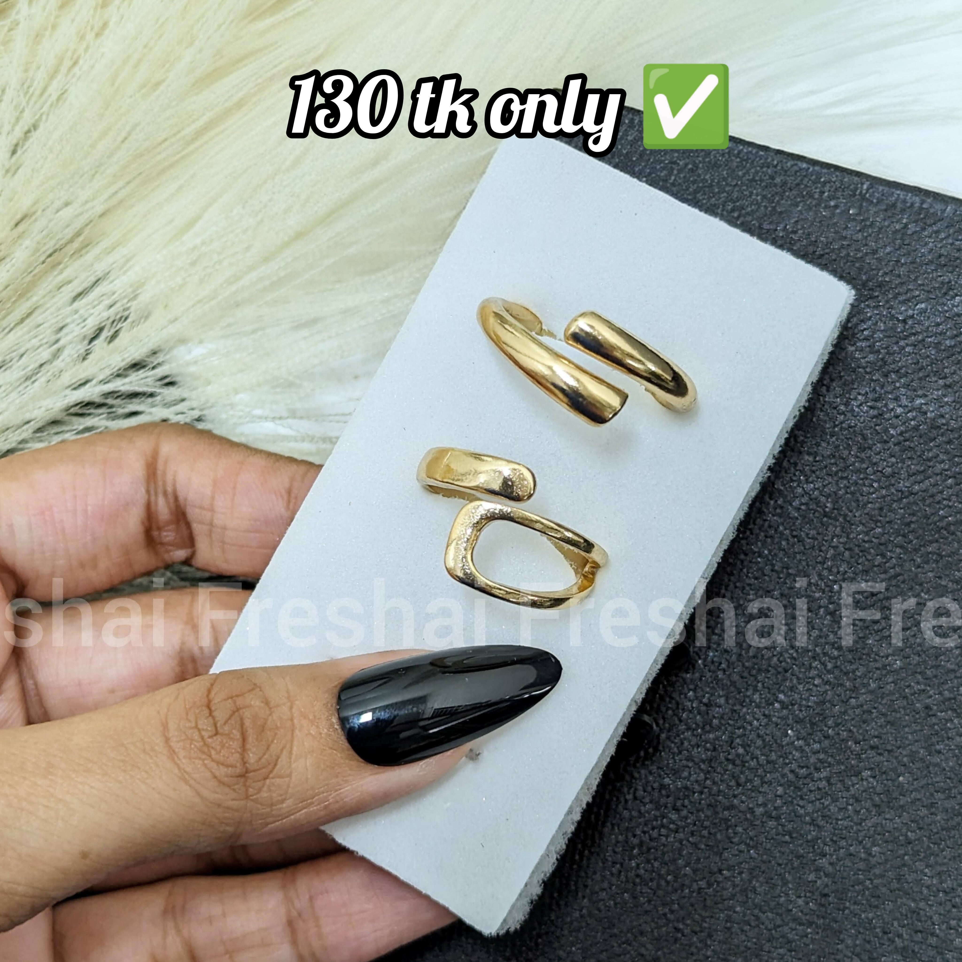 Minimal Gold Open Ring Set (3pcs)