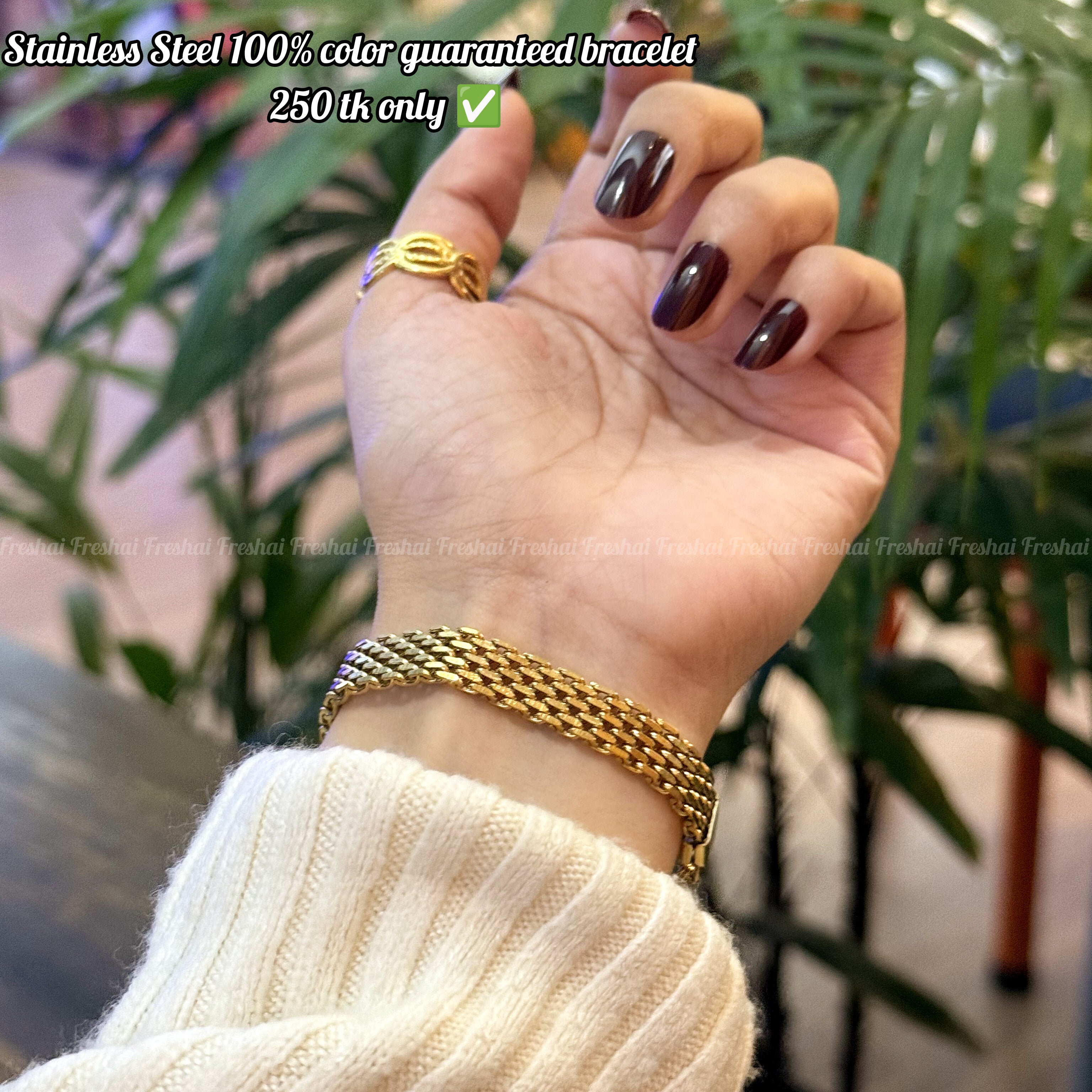 Gold Chain Stainless Steel Bracelet