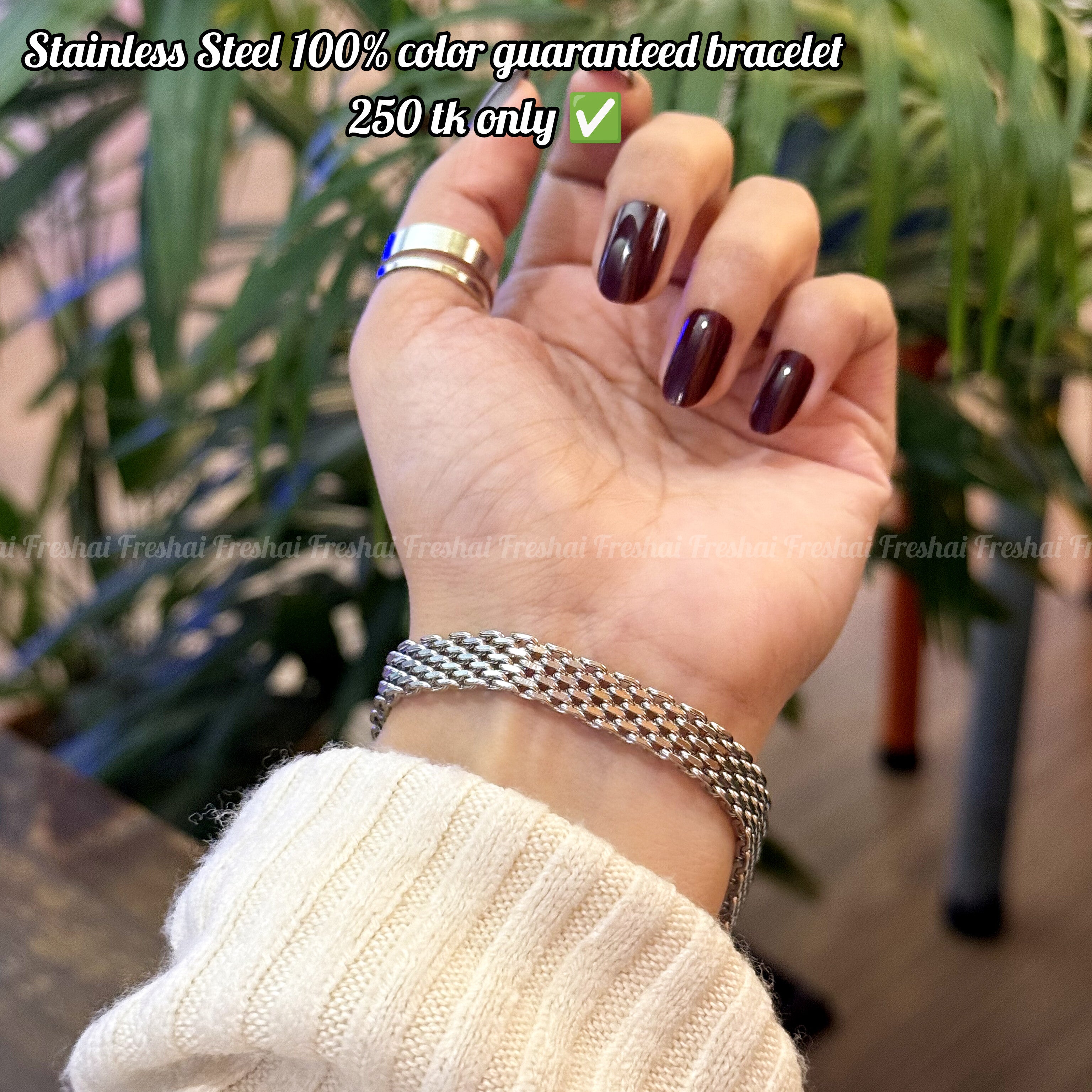 Silver Chain  Stainless Steel bracelet