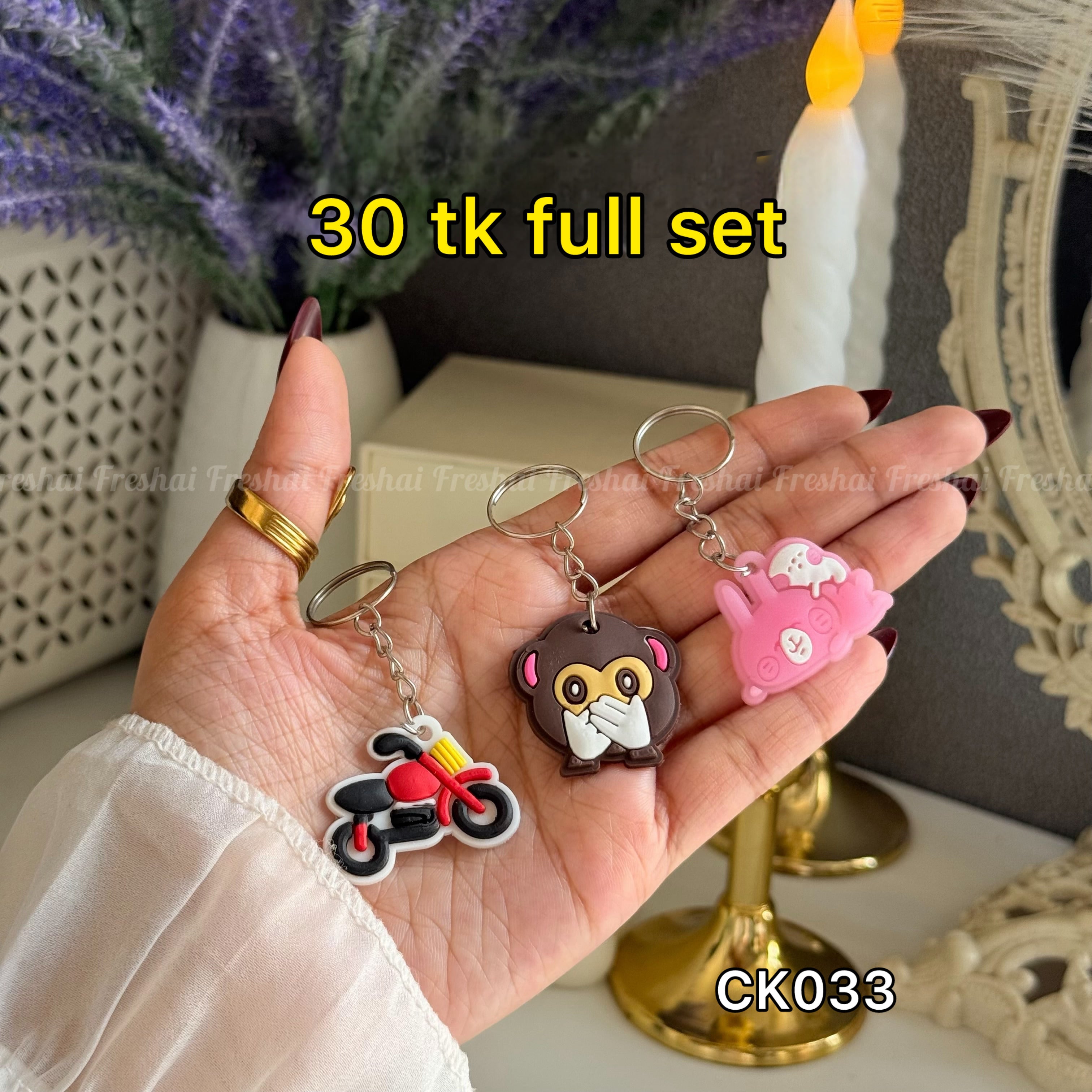 Mini Mix Keychain Trio Set Key charm