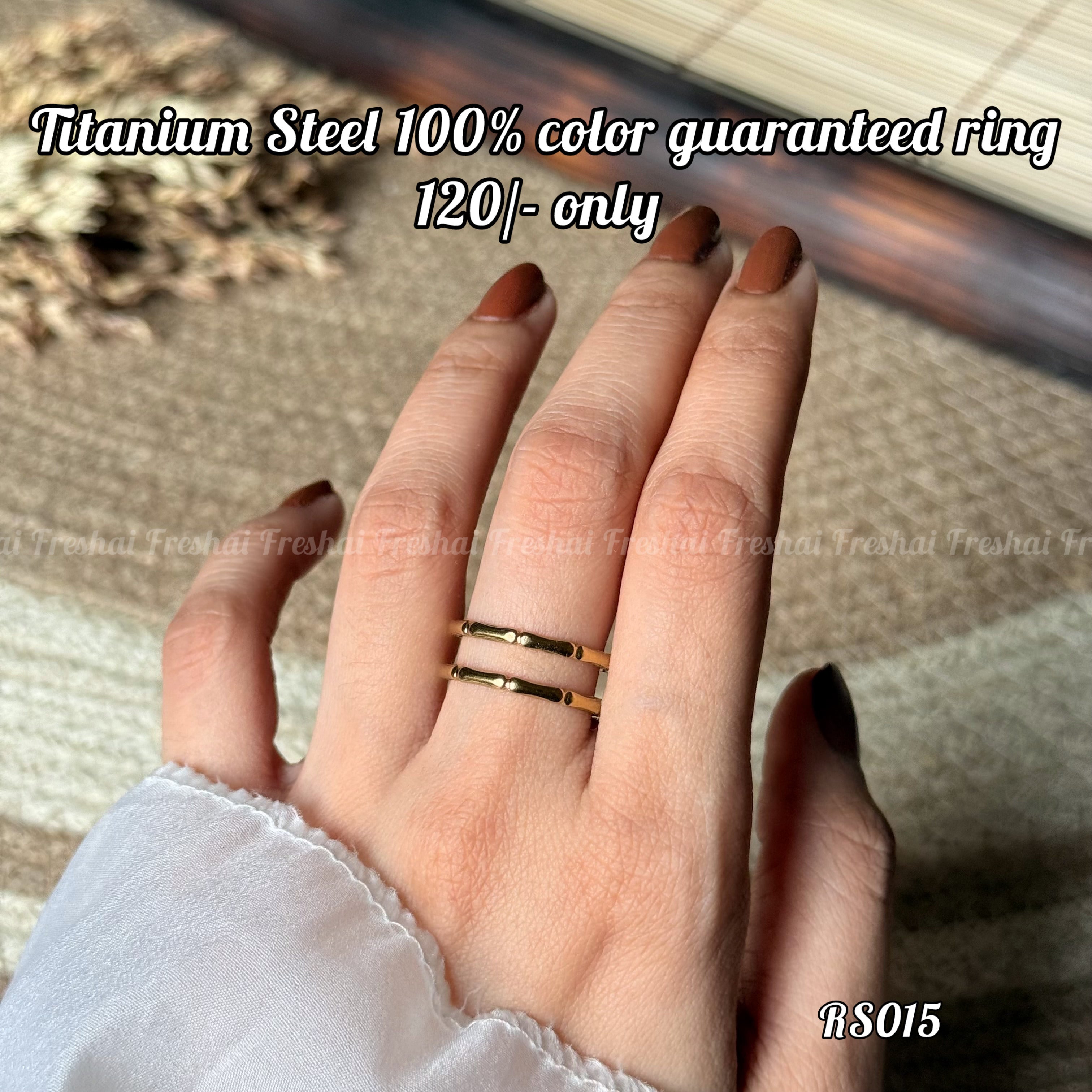 Minimalist Double-Layer Stainless Steel Ring