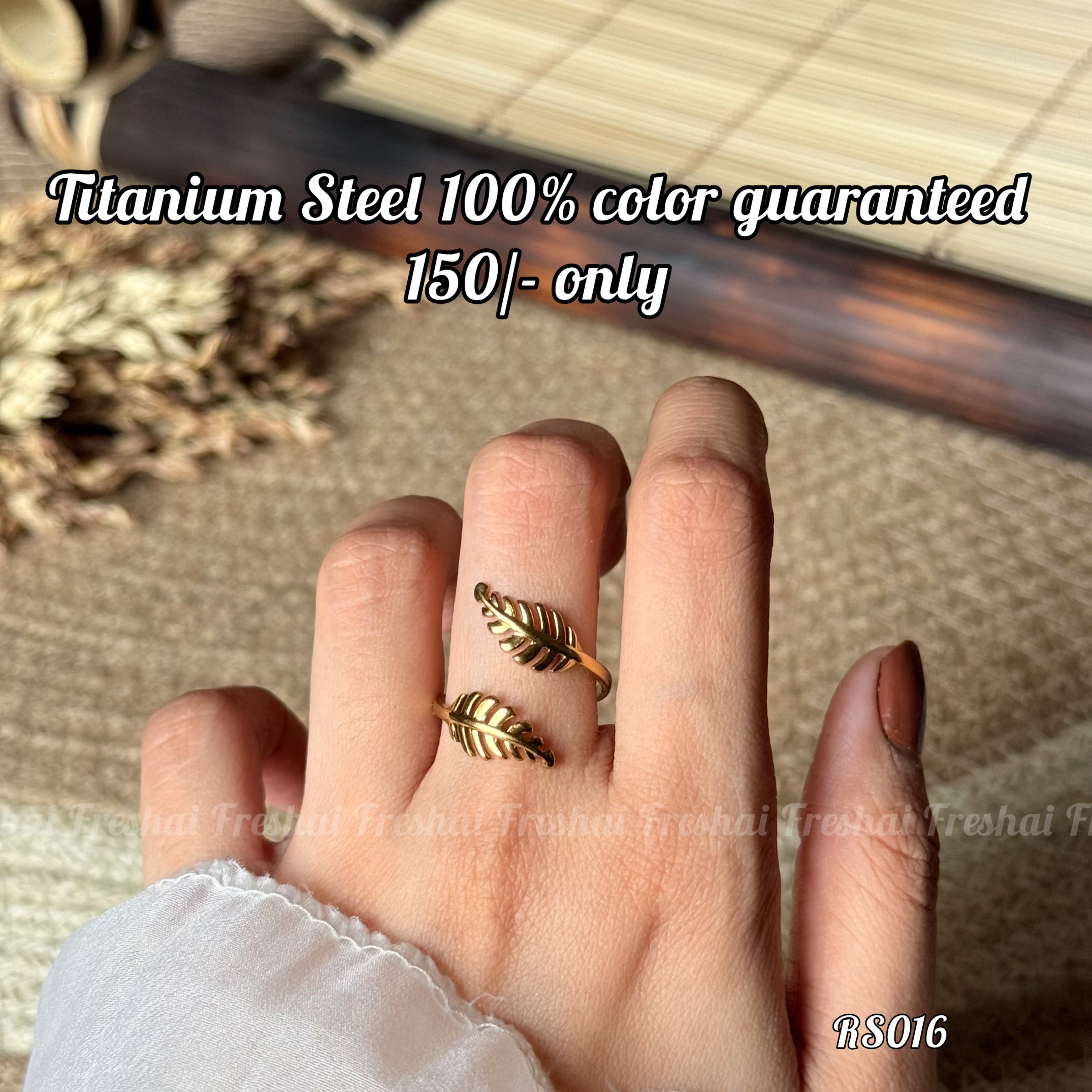 Dainty Leaf Stainless Steel Ring