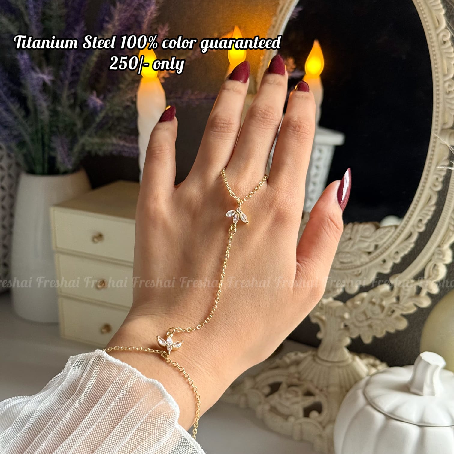 Crystal Flower Hand Chain