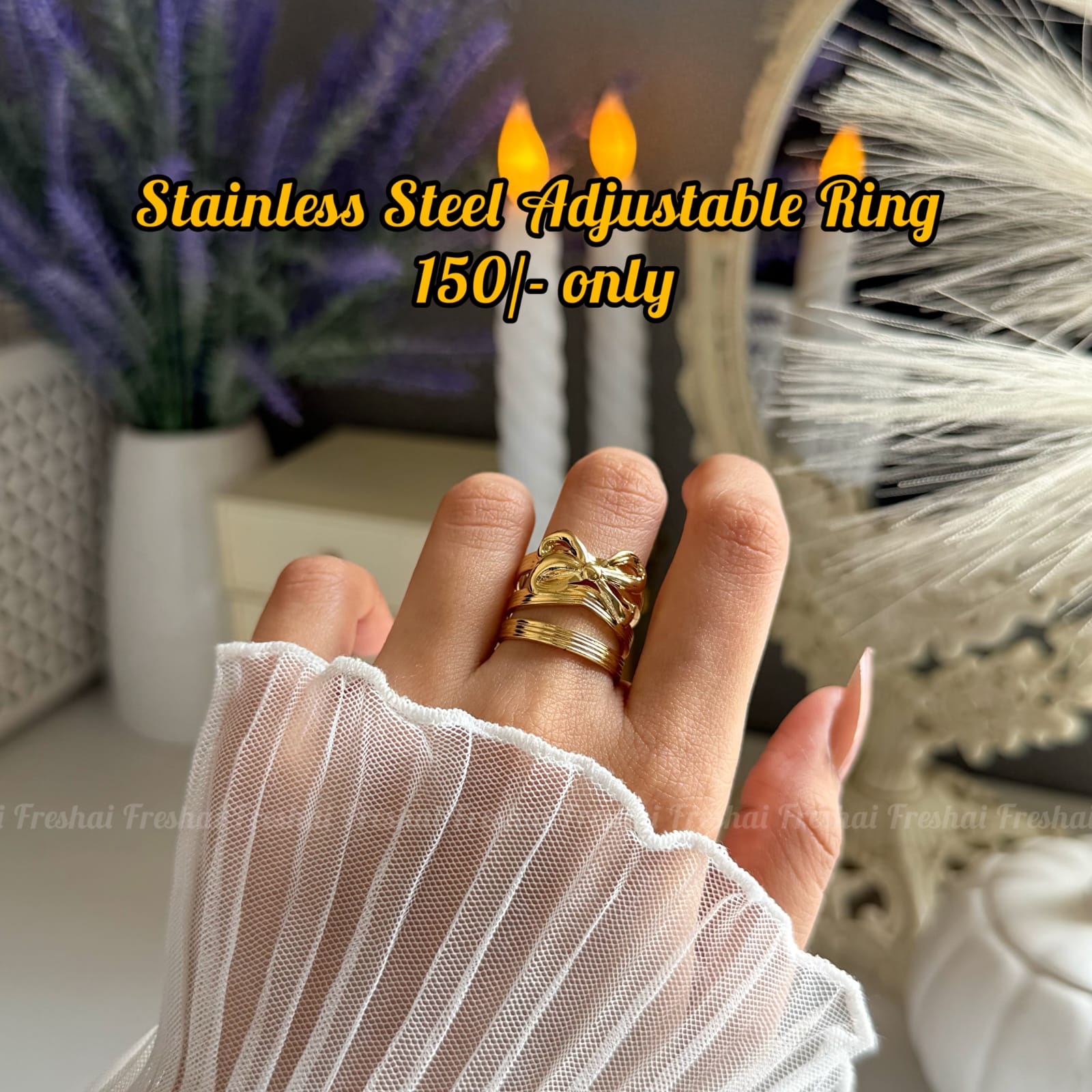 Gold Layered Bow Ring