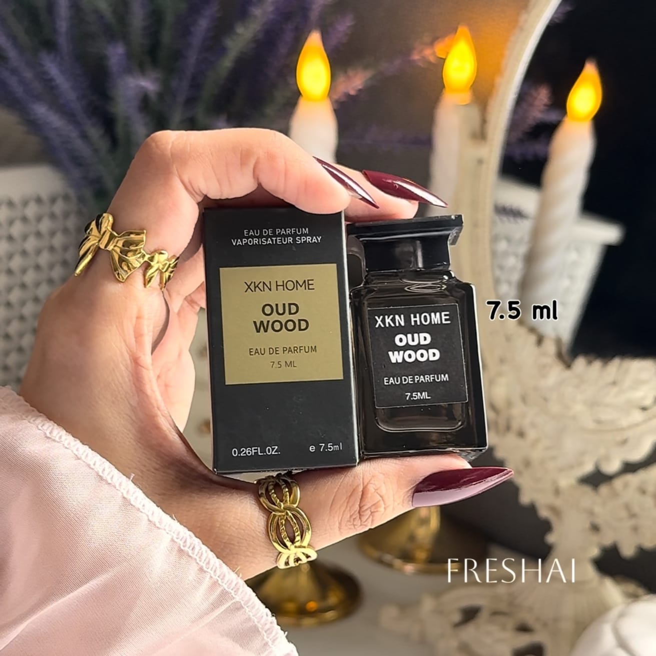 XKN Home Oud Wood Miniature Perfume – 7.5ml