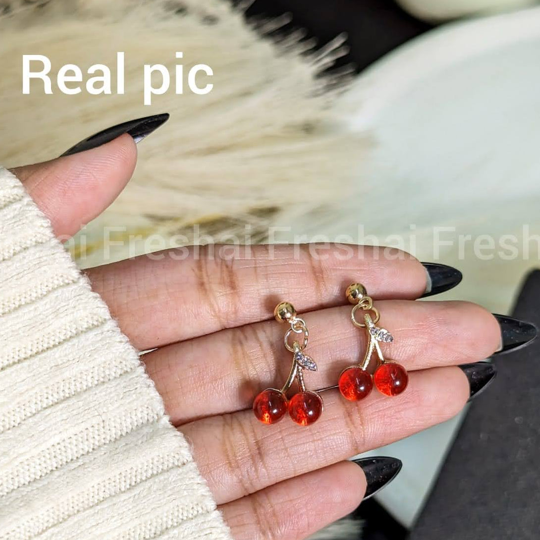Small Cherry Earrings
