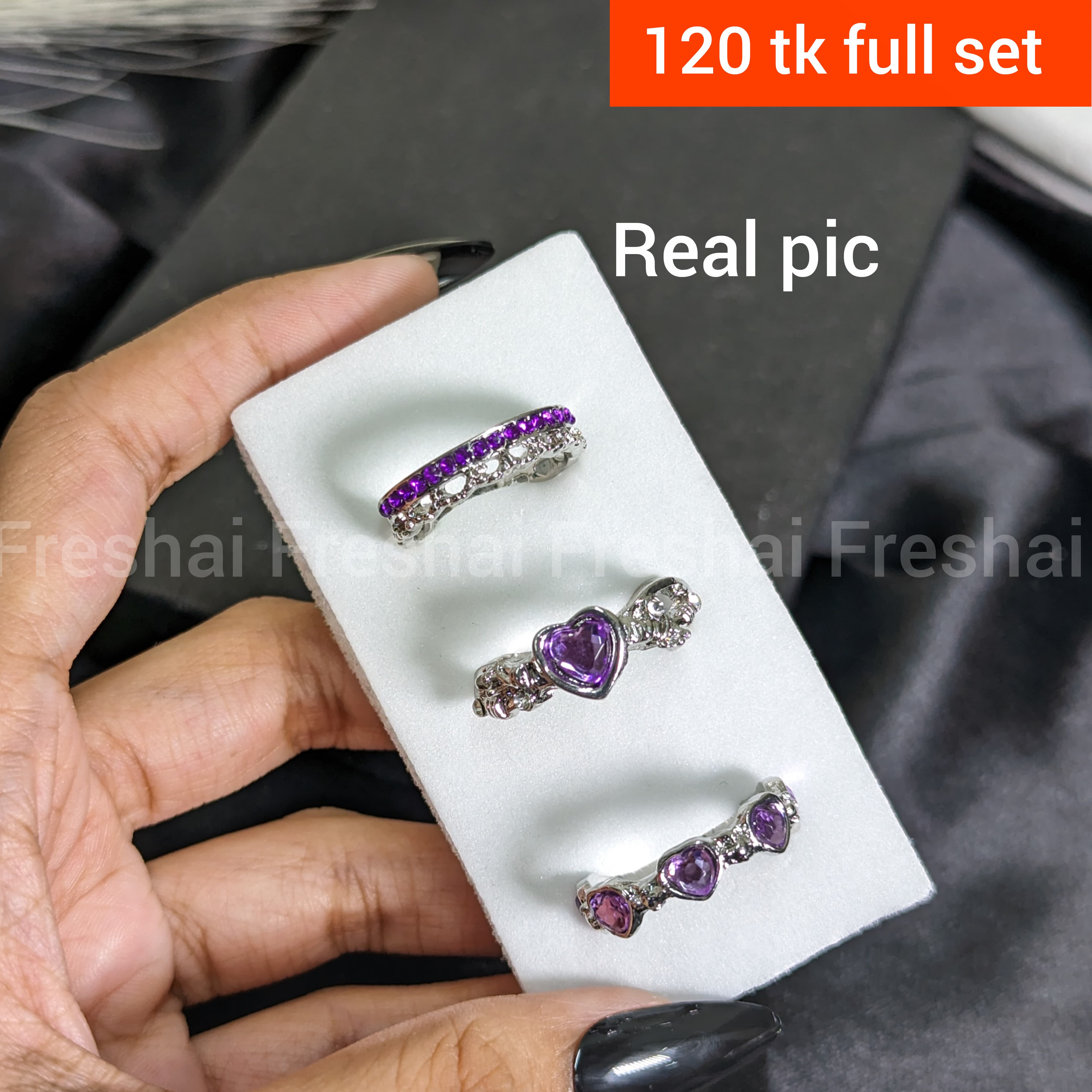Heart Ring Trio