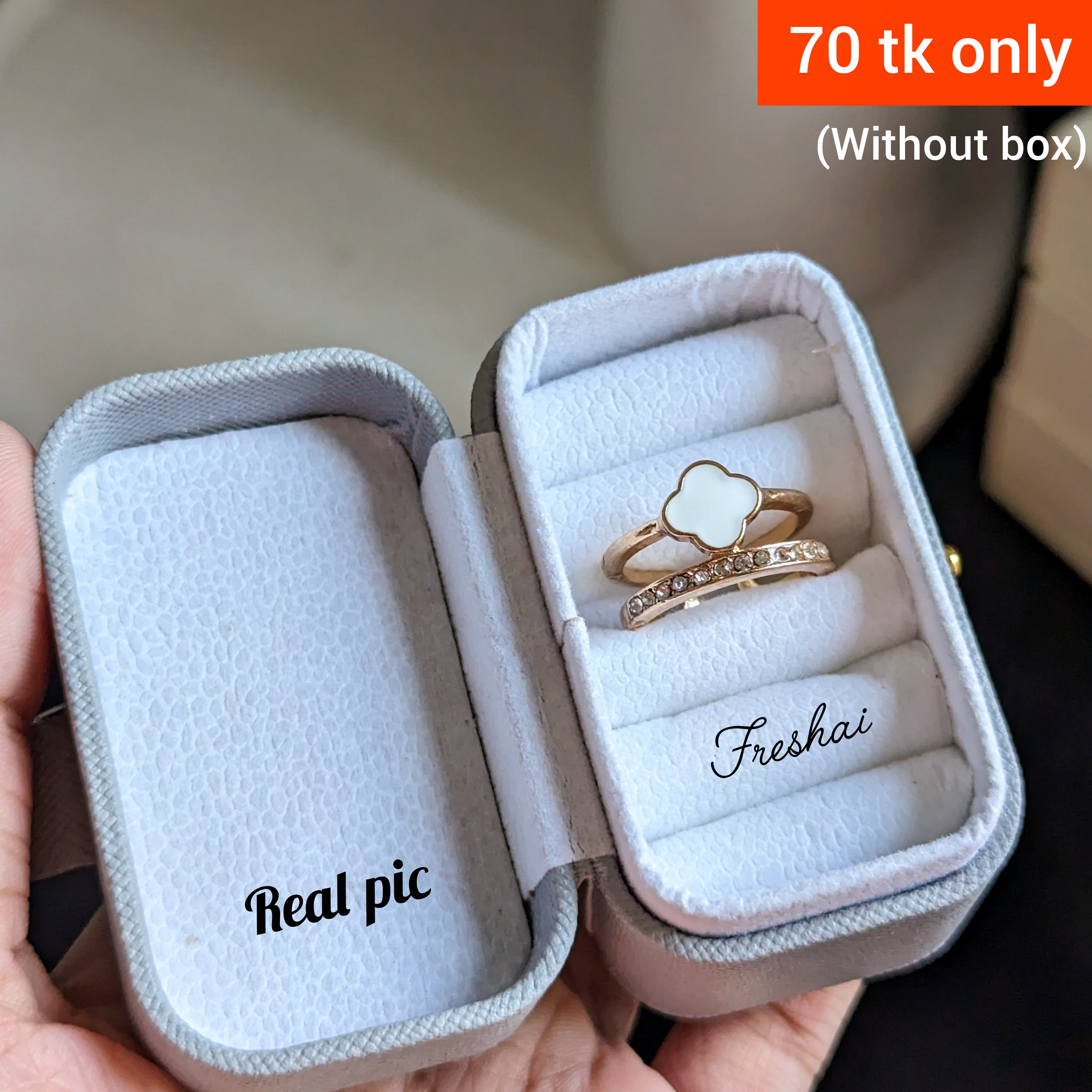 Rose Gold Clover Ring