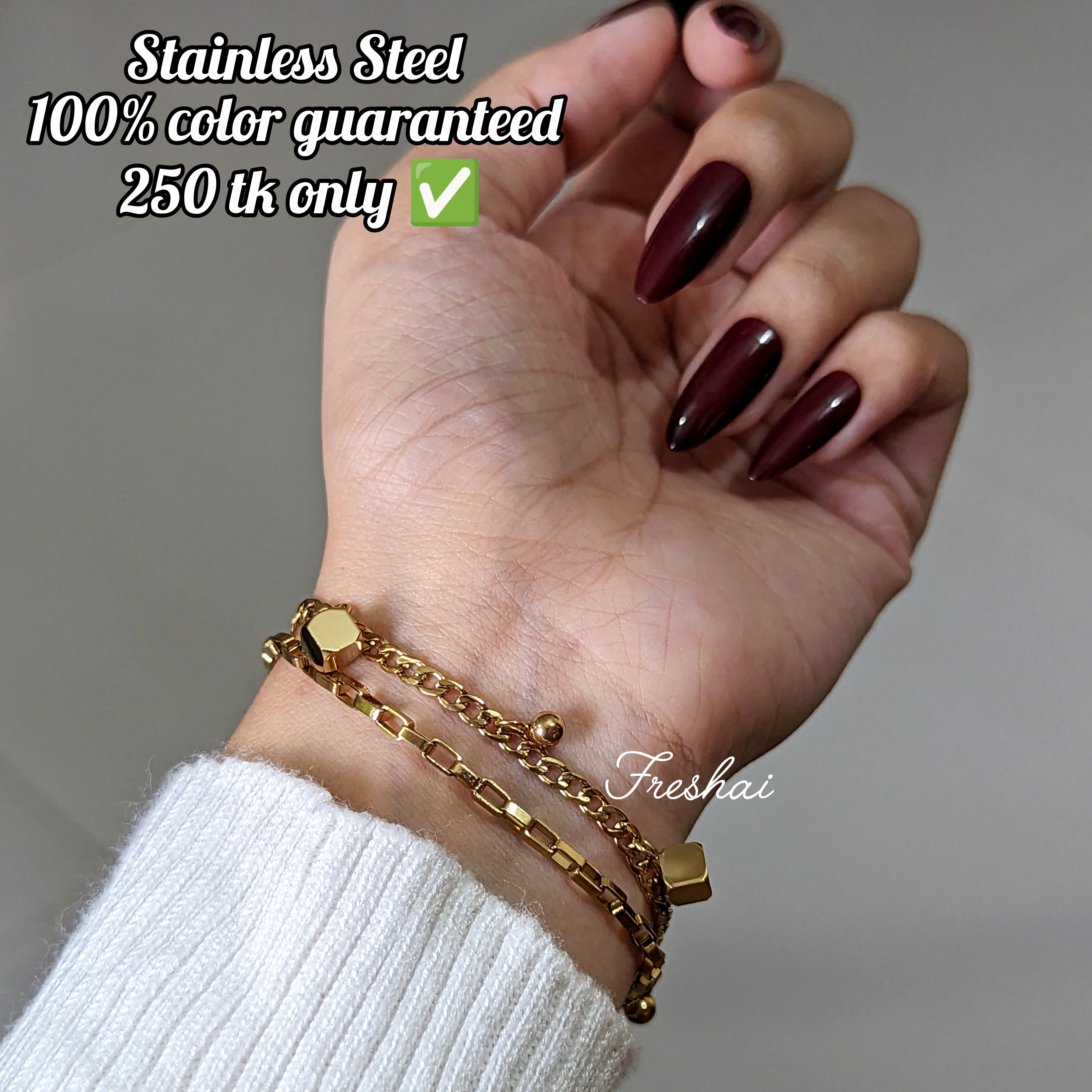 Double Layered Box Bracelet