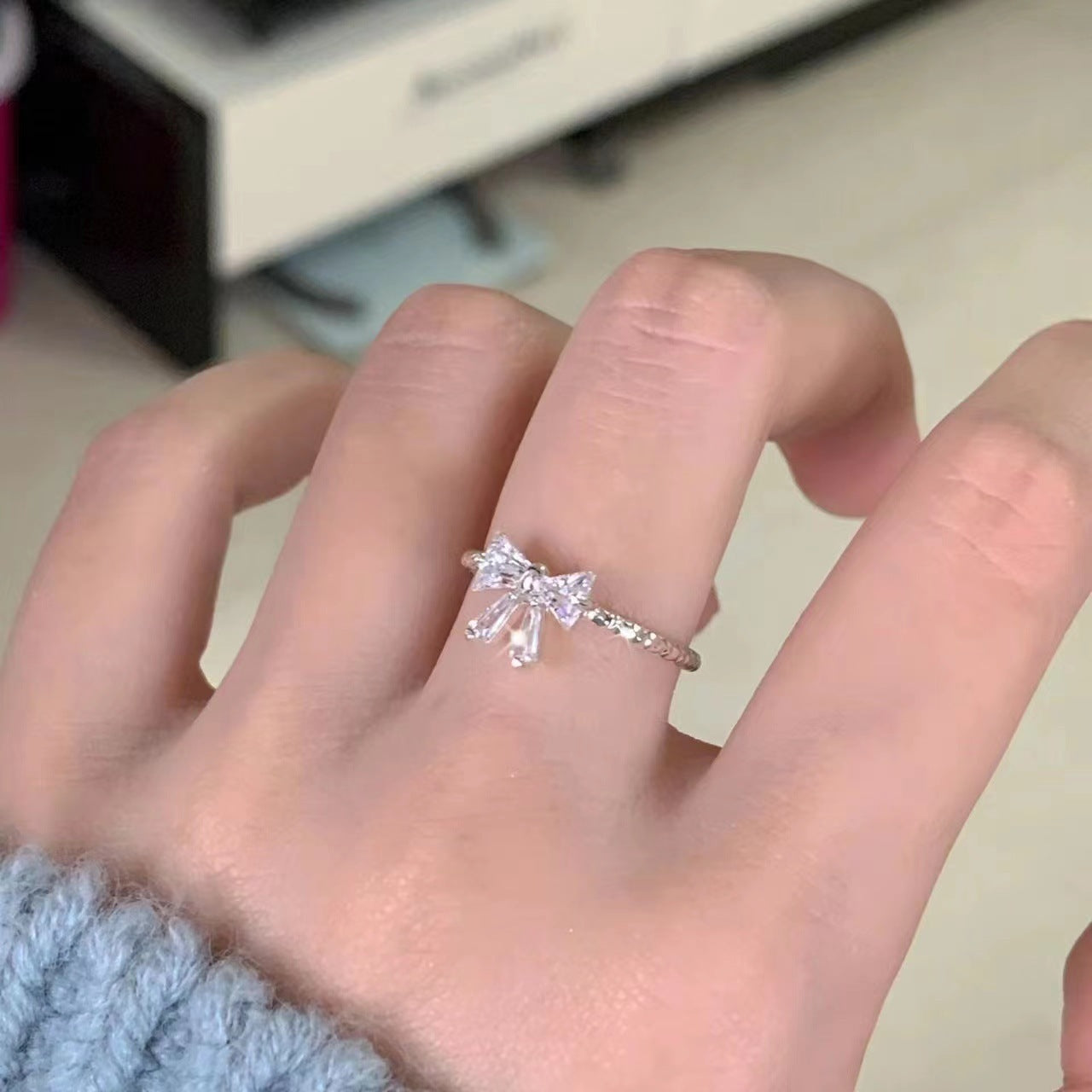 Crystal Bow Ring